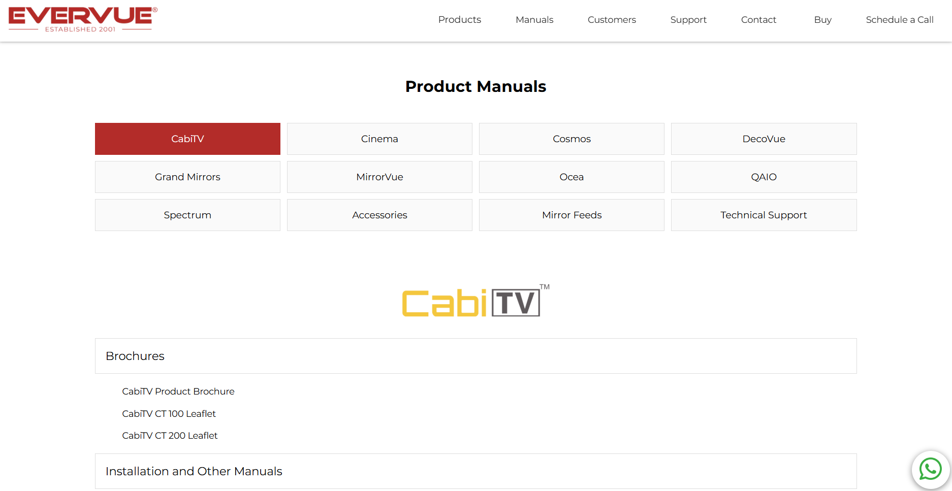 evervue product manual