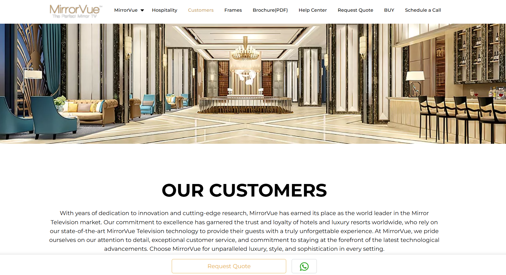 mirrorvue customer page